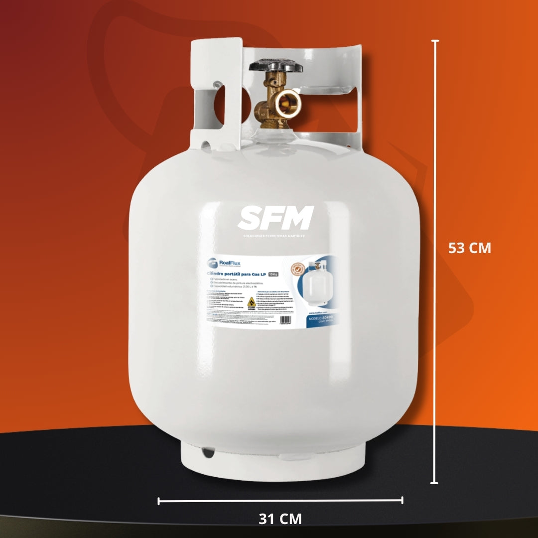 Tanque para gas LP 10 KG Roalflux